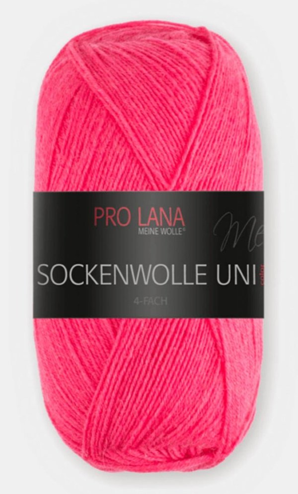 Pro Lana Sockenwolle Uni Nr. 0422 Pink
