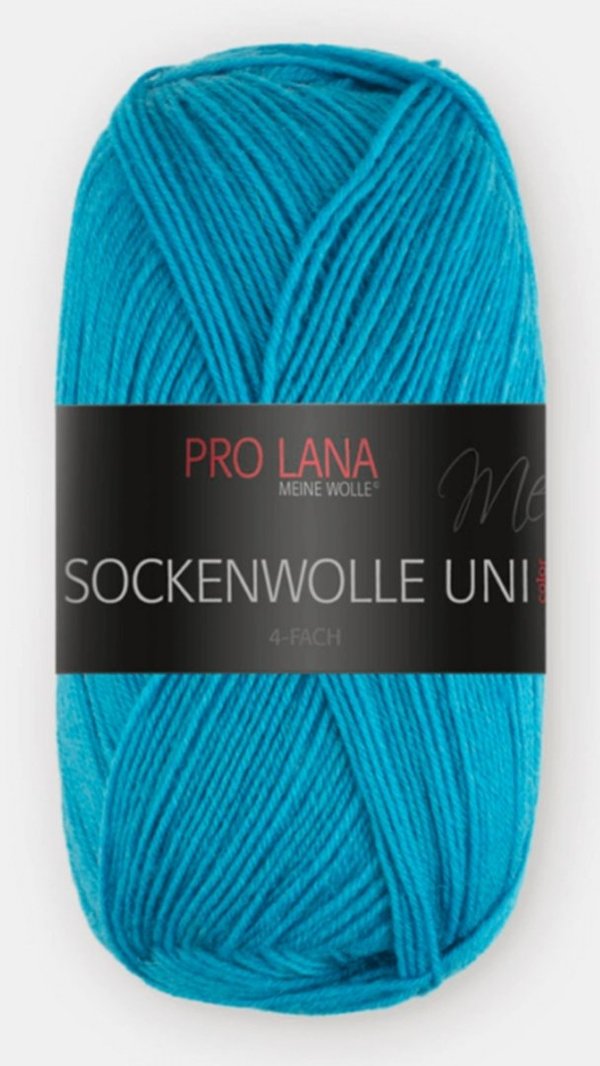 Pro Lana Sockenwolle Uni Nr. 0424 Türkis